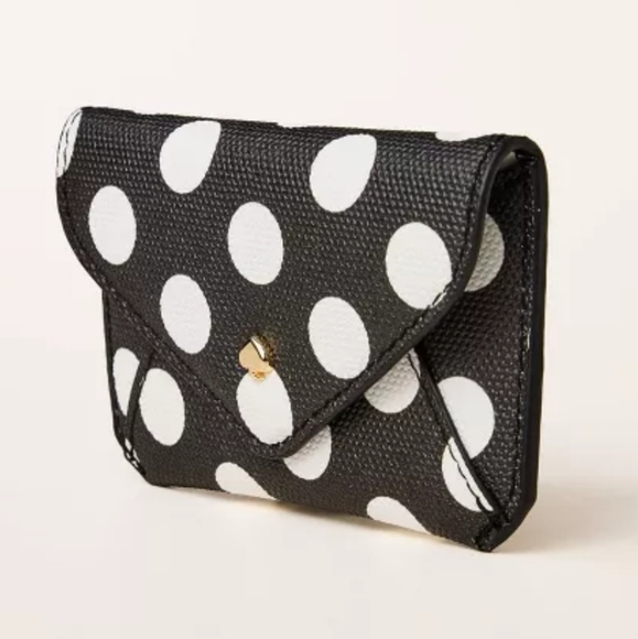 Kate Spade x Target Polka Dot Card Case & Lipstick Holder Bag Charm Set - Picture 10 of 16